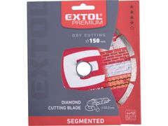 Extol Premium Diamantna rezalna plošča segmentno - suho rezanje, O 150x22,2x2,3mm