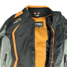 Cappa Racing Ženska moto jakna AREZZO textilní črna/oranžna M