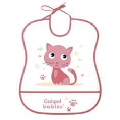 Canpol babies Mehki plastični slinček Cute Animals cat