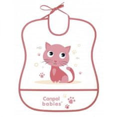 Canpol babies Mehki plastični slinček Cute Animals cat