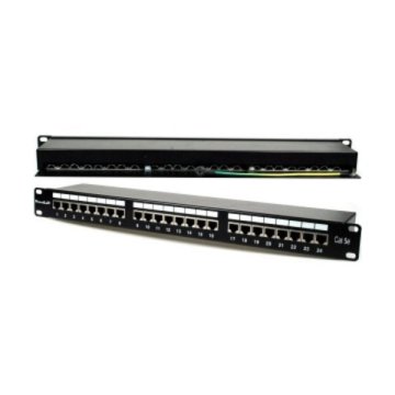 XtendLan Patch panel 19", 24 priključkov, zaščiten, Cat5e