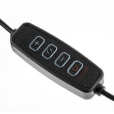 LUMILED LED namizna svetilka COSMI črna 12W CCT USB zatonitev