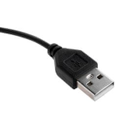 LUMILED LED namizna svetilka COSMI črna 12W CCT USB zatonitev