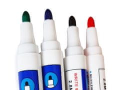 Verkgroup Set 4 suhobrisnih markerjev za belo tablo – flomastri piši briši