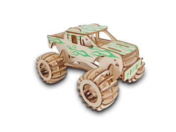 Woodcraft Lesena 3D sestavljanka Monster truck