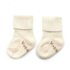 KipKep Otroške nogavice Stay-on-Socks NEWBORN 1 par Off White
