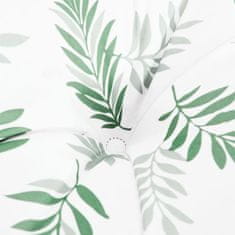 Vidaxl Blazina za palete vzorec listja 80x40x12 cm blago