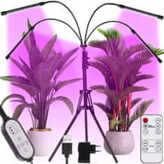 Malatec 80 LED UV svetilka za rast rastlin na stativu – tripod