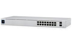 Ubiquiti UniFi Switch 16 PoE - 16x GbE, 2x SFP, 8x PoE+ (PoE proračun 42W)