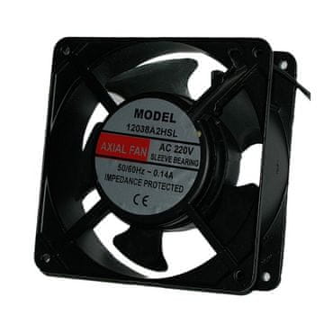 XtendLan Ventilator za stenske omare 120x120x38mm