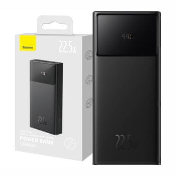 BASEUS Powerbank Star-Lord 20000 mAh, 2xUSB, USB-C, 22,5 W (črna)