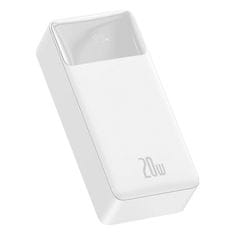 BASEUS Powerbank Bipow 30000mAh, 2xUSB, USB-C, 20W (bela)