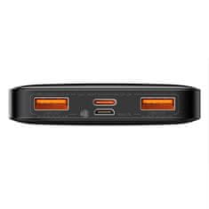 BASEUS Powerbank Bipow 10000mAh, 2xUSB, USB-C, 20W (črna)