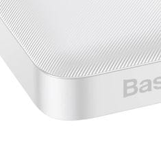 BASEUS powerbank Bipow 10000mAh, 2xUSB, USB-C, 15W (bela)