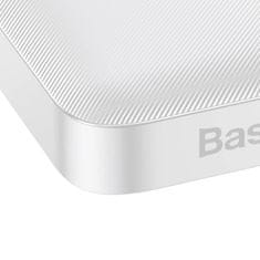 BASEUS Powerbank Bipow 10000mAh, 2xUSB, USB-C, 15W (bela)