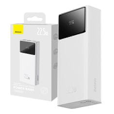 BASEUS Powerbank Star-Lord 30000 mAh, 22,5 W, USB, USB-C (bela)