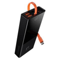 BASEUS Powerbank Elf 20000mAh, PD, 2xUSB, USB-C + USB-C kabel 65W (črna)