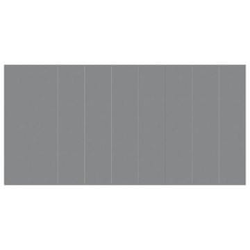 Vidaxl Podloga za bazen svetlo siva 999x500 cm poliestrski geotekstil