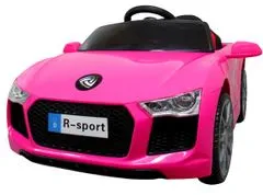 R-Sport Cabrio B4 PINK Vozilo na baterije, otroški avtomobili na daljinsko upravljanje, usnje