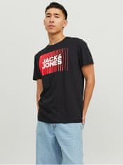 Jack&Jones Moška majica s kratkimi rokavi JJECORP Stan dard Fit 12233999 Black (Velikost S)