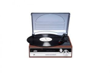 shumee Denver VPR-190 gramofon v retro slogu z FM radiem in vgrajenimi zvočniki