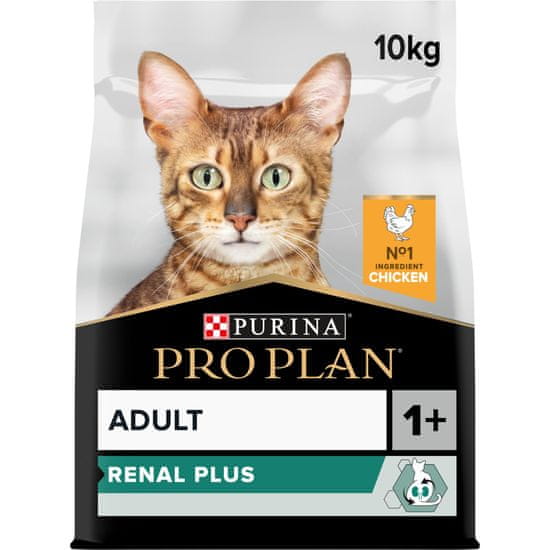 Purina Pro Plan CAT RENAL PLUS, piščanec, 10 kg