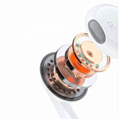 DUDAO Slušalke za iPhone z vtičem Lightning X14PROL-W1 bele barve