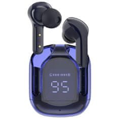 AceFast Brezžične slušalke TWS Bluetooth brez priključka modre barve