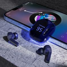 AceFast Brezžične slušalke TWS Bluetooth modre