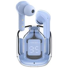 AceFast Brezžične slušalke TWS Bluetooth, svetlo modre