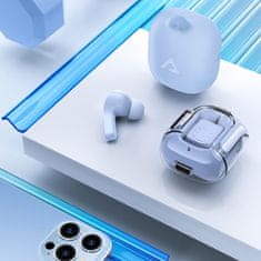 AceFast Brezžične slušalke TWS Bluetooth, svetlo modre