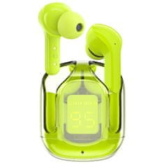 AceFast Brezžične slušalke TWS Bluetooth zelene