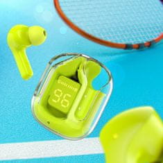 AceFast Brezžične slušalke TWS Bluetooth brez docklesa zelene barve