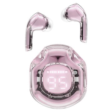 AceFast Brezžične slušalke z etui T8 Bluetooth TWS roza