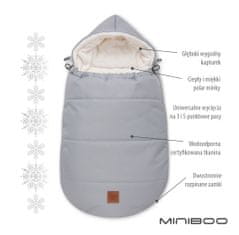 Inny Zimska spalna vreča za otroški voziček MiniBoo grafitna - SKZ-1-MNI-GRAF