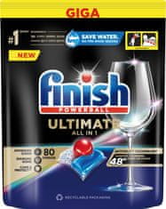 Finish Ultimate All in 1 kapsule za pomivalni stroj, 80 kosov