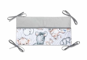 Inny 42x22 safari organizator za otroško posteljico z žametno sivo barvo - OR-1-SAF-VG