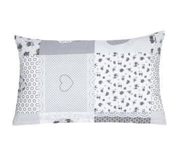 Bombažna prevleka za vzglavnik - 50x70 cm - Srce