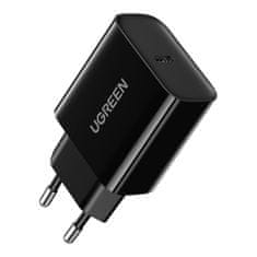 Ugreen UGREEN USB TYPE C 20W POWER DELIVERY STENSKI POLNILNIK ČRN (10191)