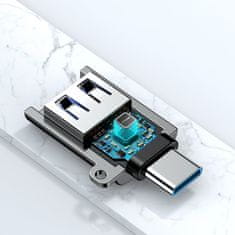 Joyroom Adapter USB 3.2 Gen 1 moški - USB-C ženski črn