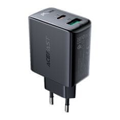 AceFast USB-C USB 32W PPS PD QC 3.0 AFC FCP črni