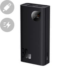 BASEUS Adaman2 powerbank z zaslonom 10000mAh 2xUSB USB-C Overseas Edition črn
