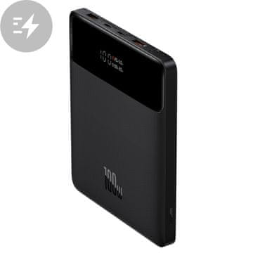 slomart baseus blade ultra tanek powerbank 100w 20000mah črn pd qc scp fcp (ppdgl-01)