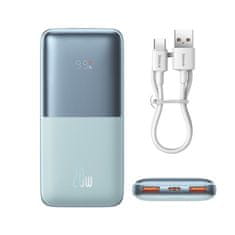 slomart powerbank baseus bipow pro 10000mah 20w modra z usb tip a - usb tip c 3a 0,3m kablom (ppbd040203)