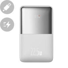 BASEUS Powerbank Bipow Pro 20000mAh 22,5W s kablom USB-C 0,3 m bela