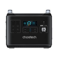 slomart choetech prenosna napajalna postaja lifepo4 1997wh 2000w powerbank črna (bs006 super mini)