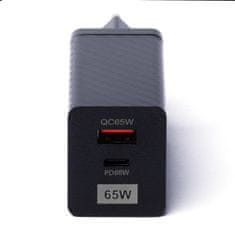 slomart wozinsky gan 65w polnilec z USB priključki, USB C podpira qc 3.0 pd črn (wwcg01)