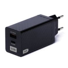 slomart wozinsky gan 65w polnilec z USB priključki, USB C podpira qc 3.0 pd črn (wwcg01)