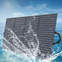 Choetech Solarni potovalni polnilec zložljiv 160W črn