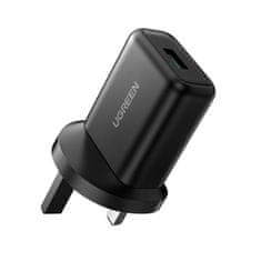 slomart Ugreen omrežni polnilec UK (UK) usb-a qc3.0 18w črn (cd122)